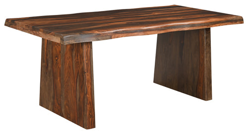 Riviera Dining Table & 6 Wood Seat Dining Chairs