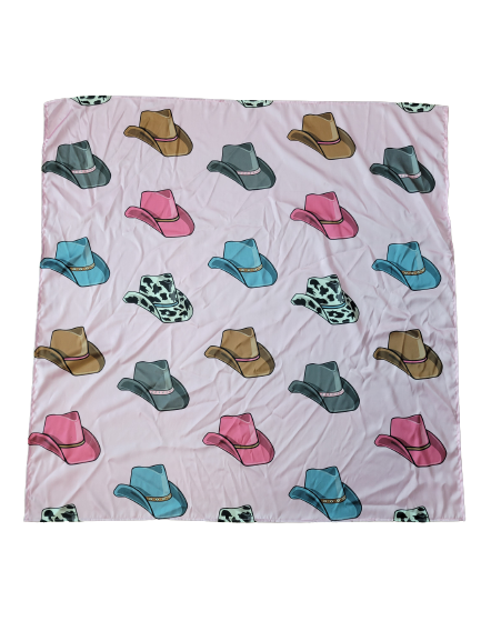 Pink Cowboy Hats Wild Rags