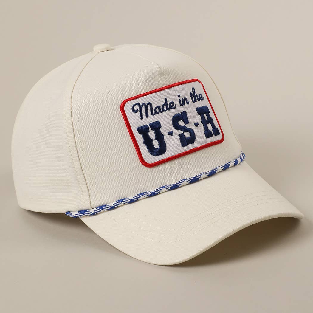 Made in the USA Embroidery Patch Trucker Hat