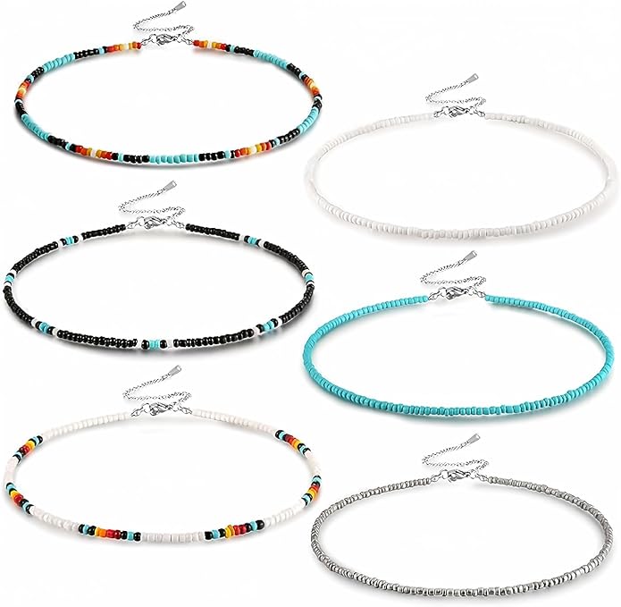 Western Bead Choker Necklace