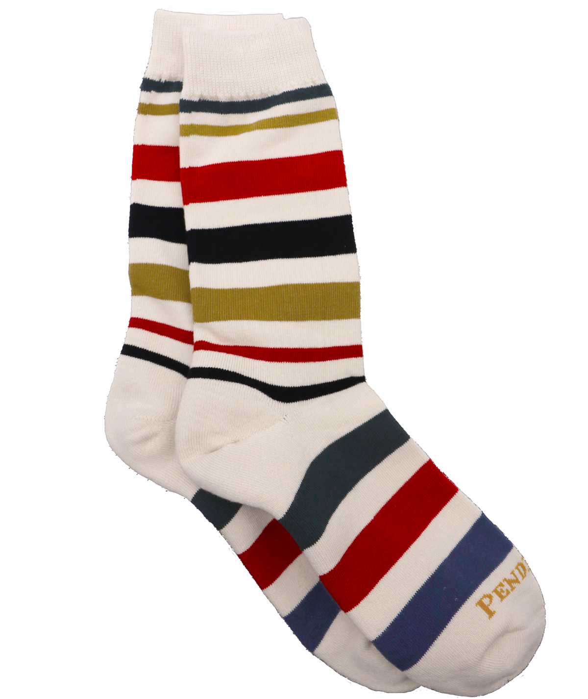 National Park Stripe Cotton Crew Sock
