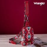 WG2205-210 Wrangler Print Crossbody Sling Chest Bag