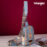 WG2205-210 Wrangler Print Crossbody Sling Chest Bag