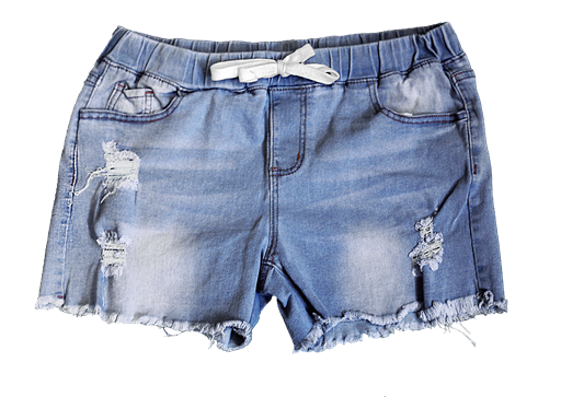 Cut Off Light Wash Shorts