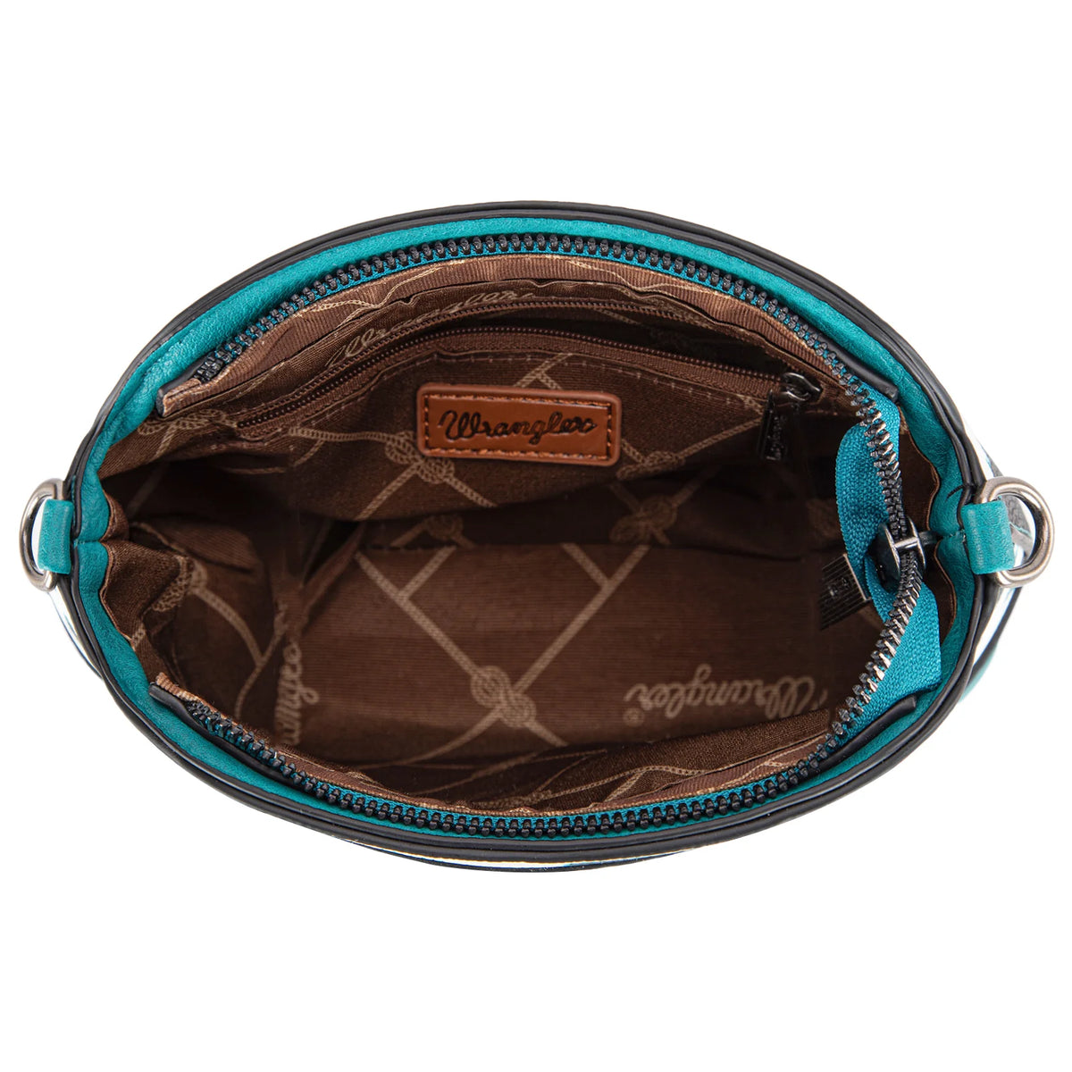 WG133-213 Wrangler Cow Print Crossbody Bag