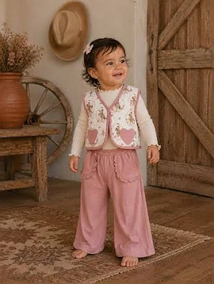 COWGIRL CAMEO-QUILTED VEST-6/12M