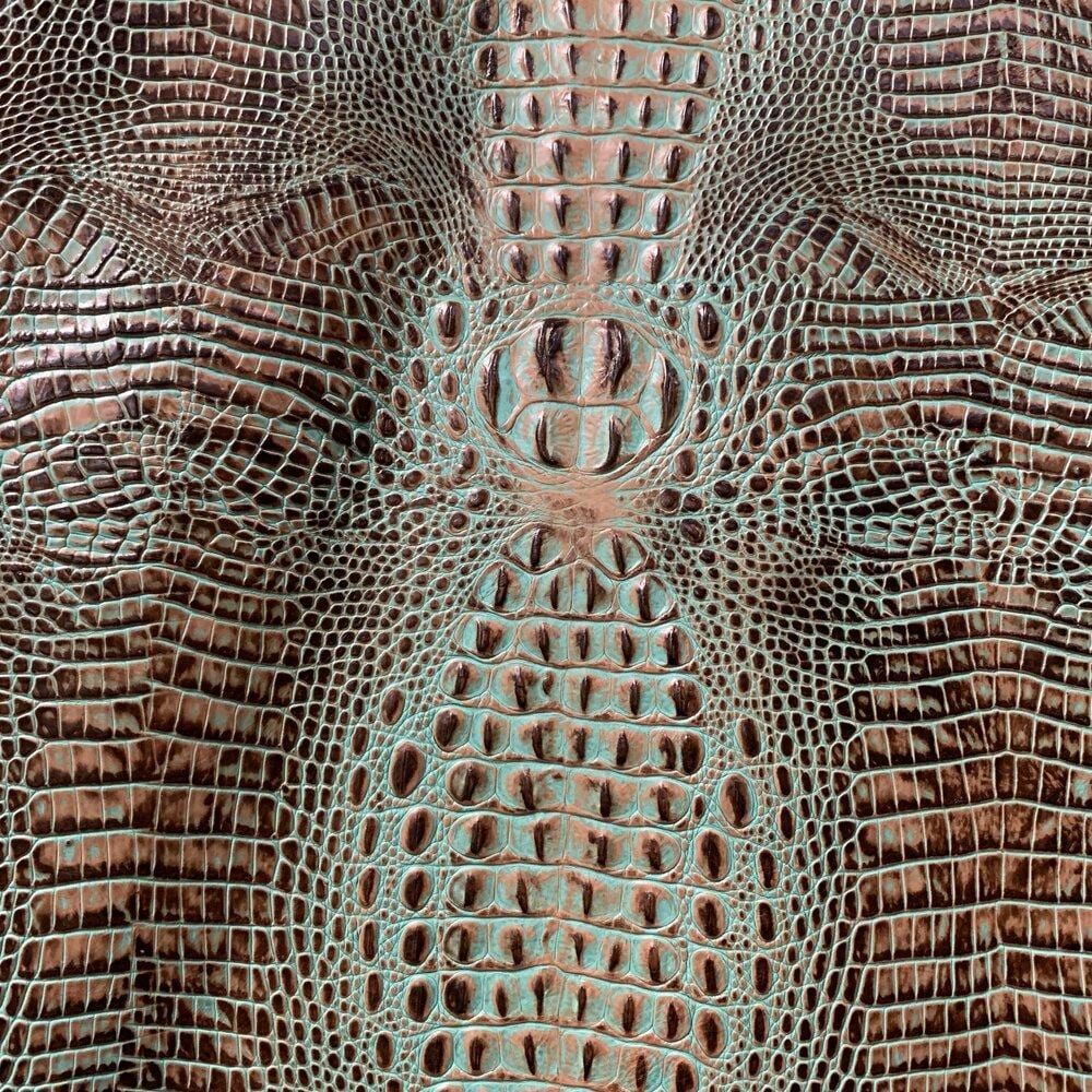 Crocodile Turquoise Brown