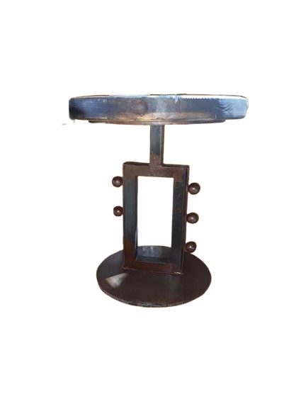 20" Round Top Side Table w/ Iron Legs
