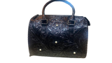 Tooled Leather Speedy Bag