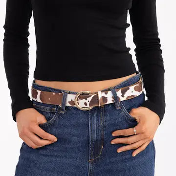 Animal Print Belt w/ Lt. Gold Hardware | BELT2907