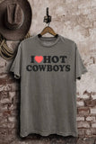 I Love Cowboys Graphic Top