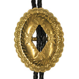 Gold Concho Bolo Tie