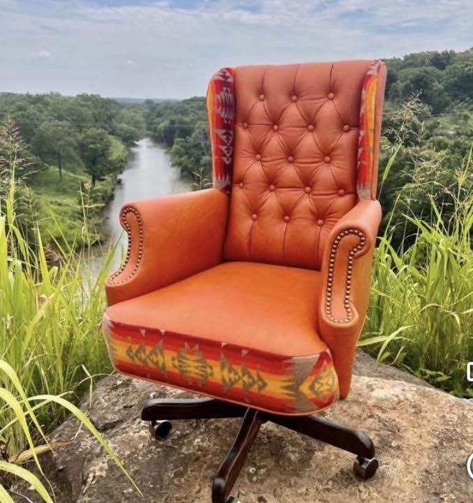 Southwest Collection Tufted Wingback Office Chair