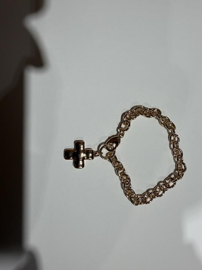 Chantilly Square Cross Bracelet