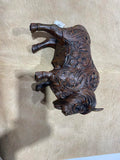 ABW TOOLED FLOWER BISON