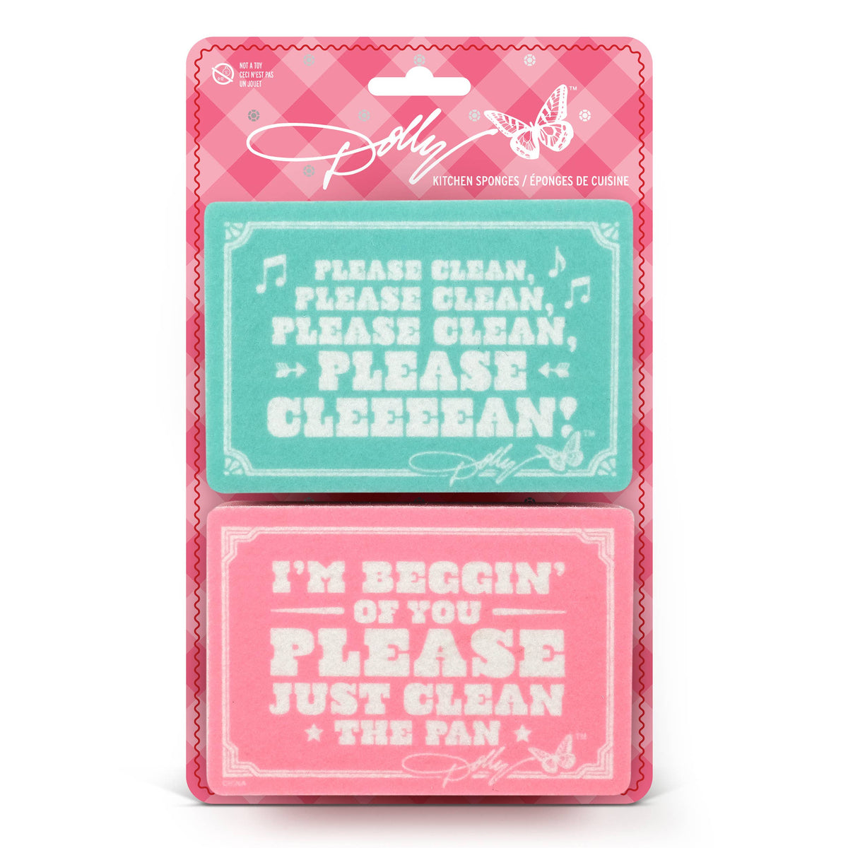 Dolly Parton Jolene Kitchen Sponges, Set of 2