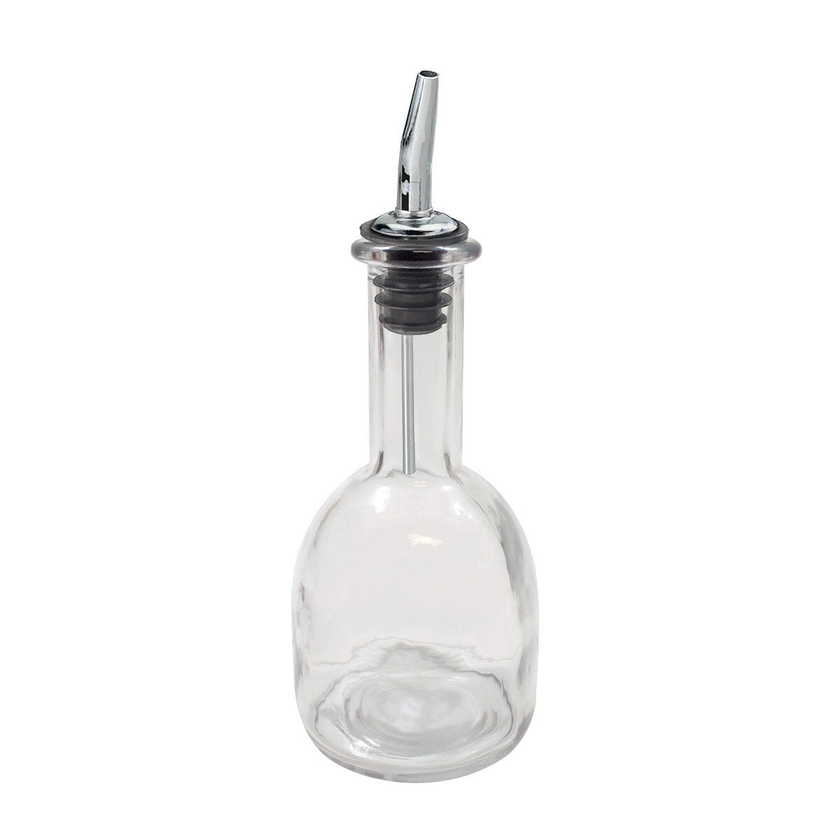 10 oz Clear Glass Bottle with Pourer