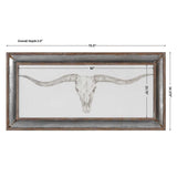 Western Skull Mount Framed Print