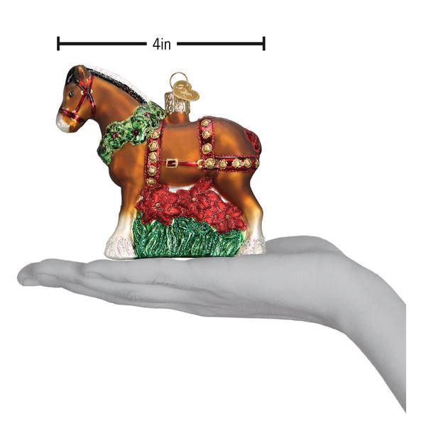 OWC Holiday Clydesdale Ornament