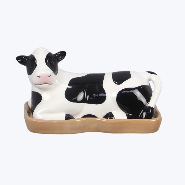 Ceramic Cow Butter Dish