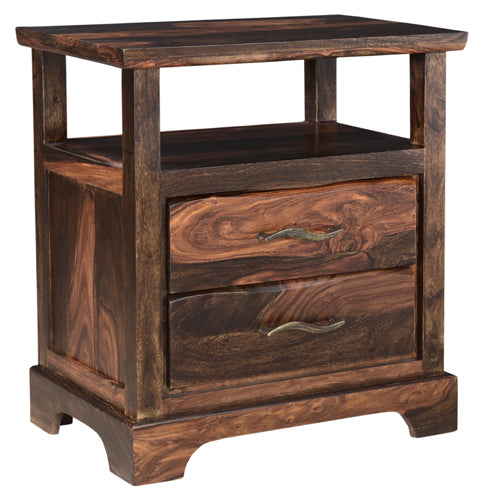 Riviera E. Live Edge 2 Drawer Nightstand