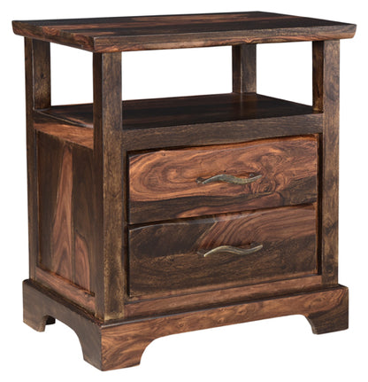 Riviera E. Live Edge 2 Drawer Nightstand