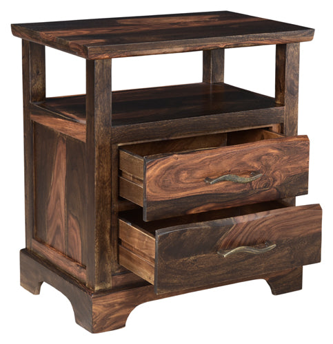 Riviera E. Live Edge 2 Drawer Nightstand