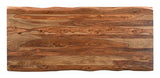 Riviera Live Edge Dining Table Wooden Legs