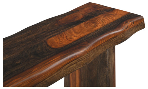 Riviera E. Live Edge Console Table - Wood Legs