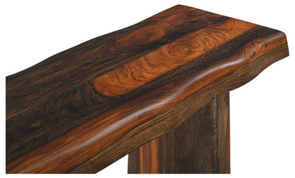 Riviera E. Live Edge Console Table - Wood Legs