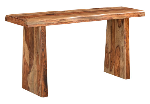 Riviera E. Live Edge Console Table - Wood Legs