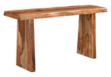 Riviera E. Live Edge Wood Leg Console Table