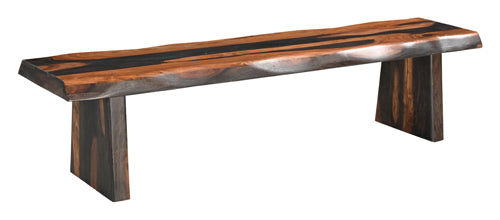 Riviera E. Live Edge Dining Bench