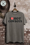 I Love Cowboys Graphic Top