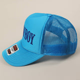 COWBOY Text Logo Printed Mesh Back Trucker Hat
