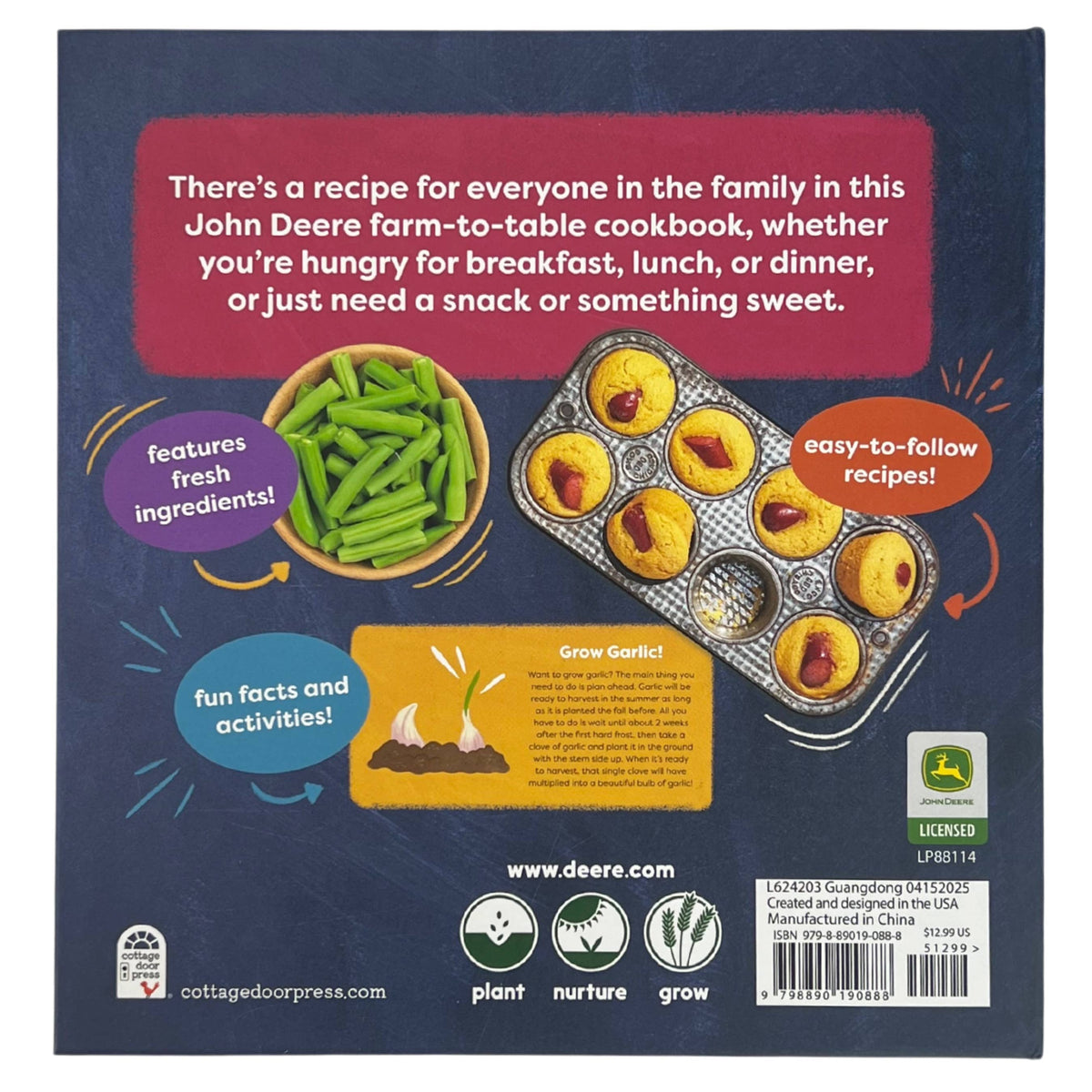 John Deere Farm to Table Kids Cookbook