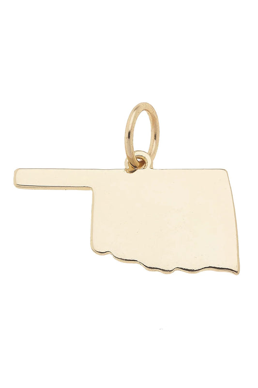 Oklahoma Shaped State Charm