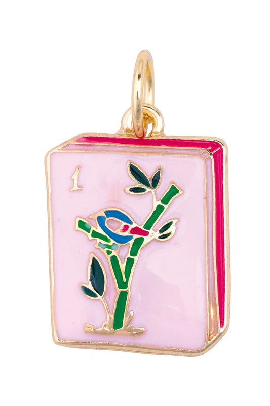 Mahjong Enamel Tile Charm