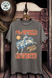 The World Needs More Cowboys Graphic Top