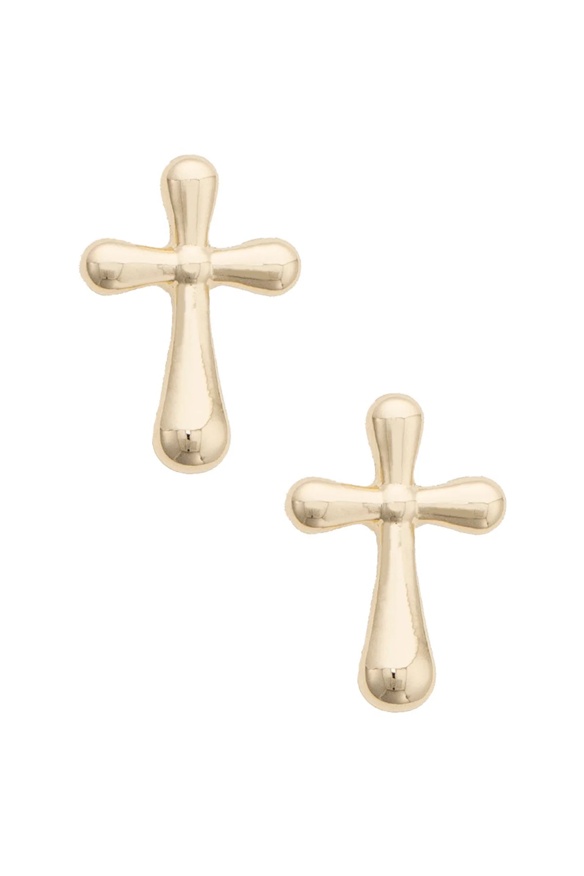 Cross Icon Stud Earrings