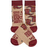 Give A Girl Boots Socks