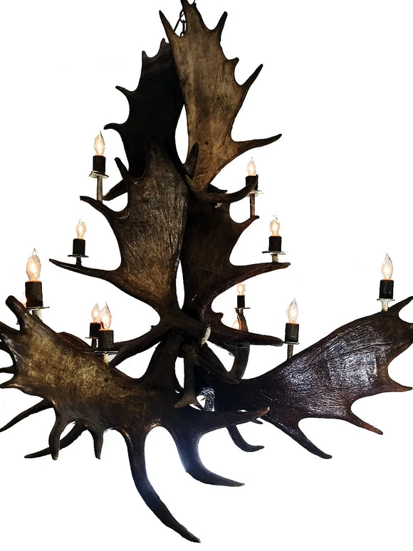 Moose Chandelier Northern Highlands