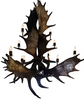 Northern Highland Moose Antler Chandelier
