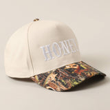 HONEY Lettering Embroidery Camo Two-Tone Cap