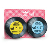 Dolly Parton Record Sponges, Set of 2, Parody Vinyl Designs
