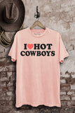 I Love Cowboys Graphic Top