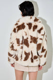COW PRINT FUR JACKET
