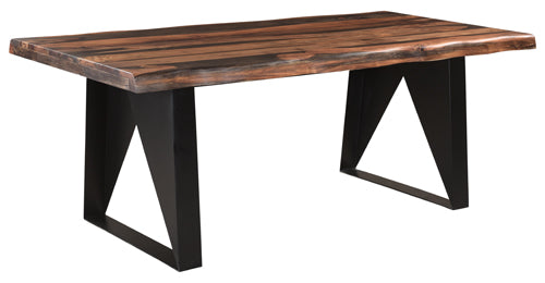 Riviera Dining Table & 6 Upholstered Seat Dining Chairs