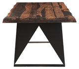 Live Edge Riviera Dining Table Metal Legs