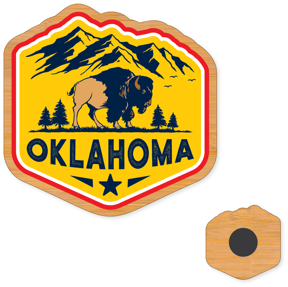Magnet - Oklahoma Buffalo Badge
